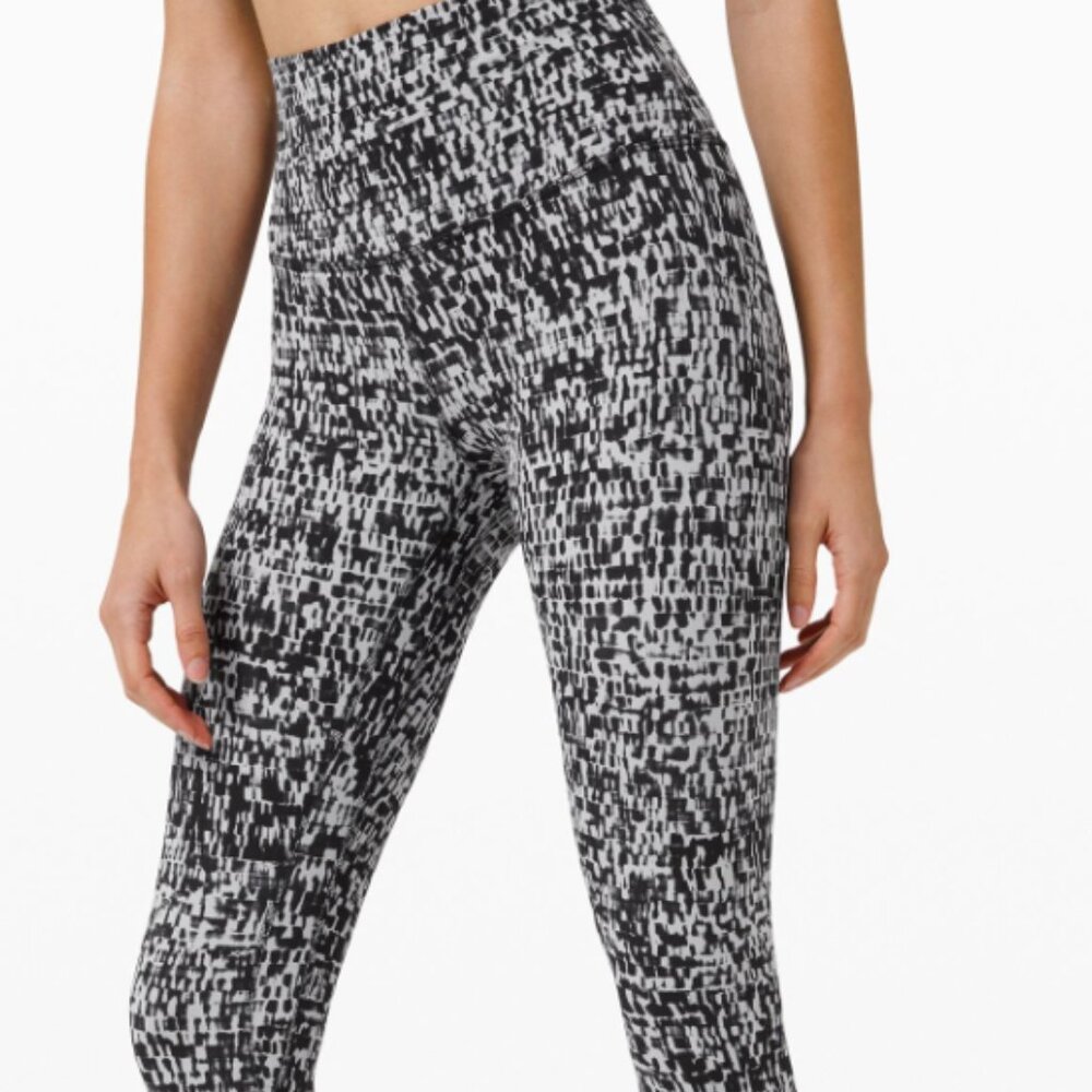 Lululemon | Size 6 | Women's Align Pant II 25'' Urban Block Ice Gray Black